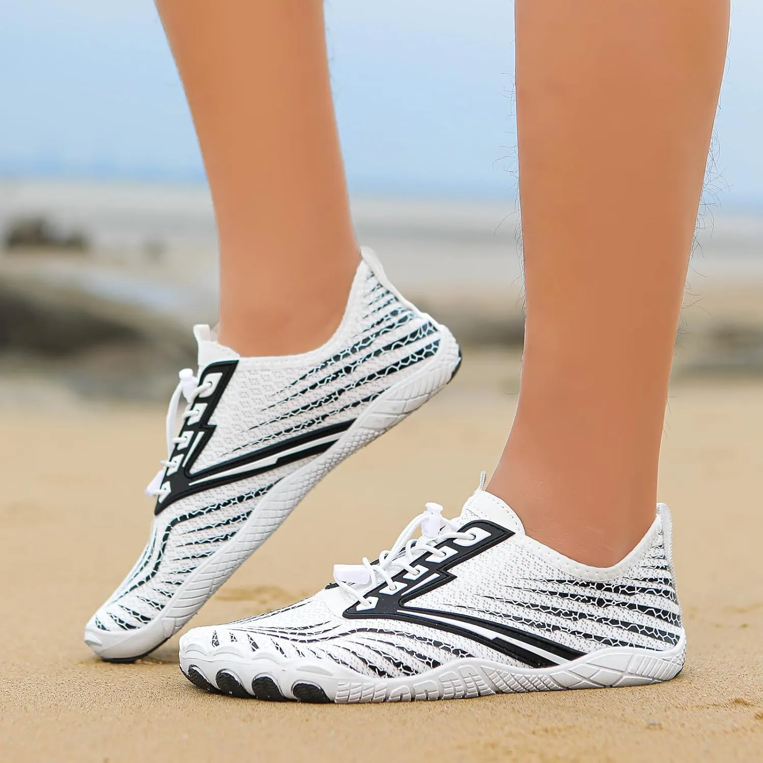 Grounded Footwear for Women Wide Width Walking Hiking Winter Footwear Barefoot Shoes Womens, Waterproof Hiking Boots Non Slip Hikes Water Shoes for Neuropathy Healthy Shoe for Swim Beach Pool Yoga