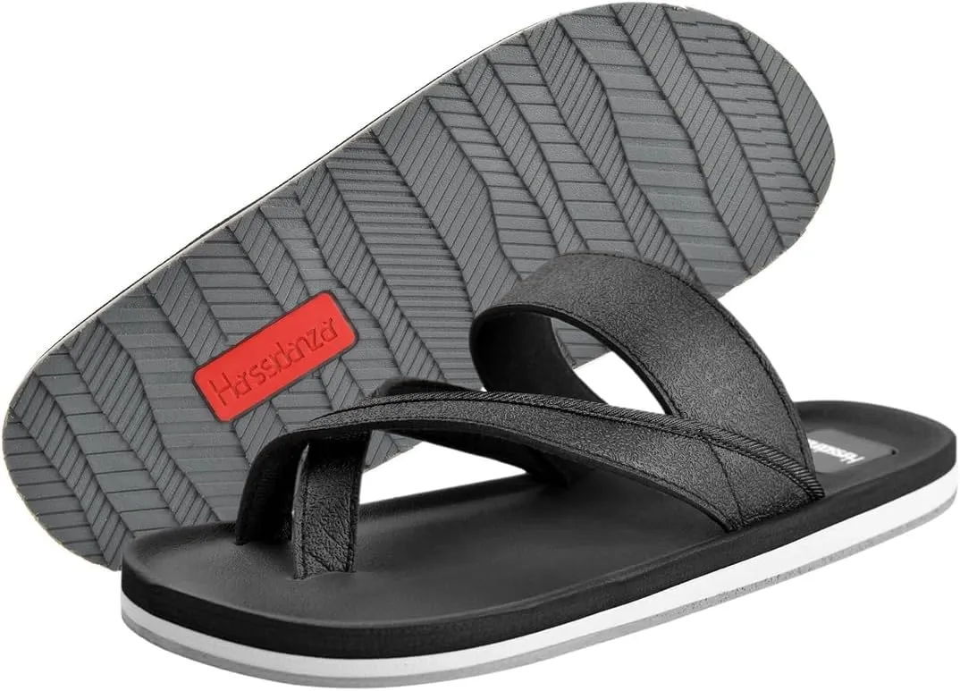 Harssidanzar Flip Flops For Mens,Classical Thong Footbed Sandals Lightweight Beach Sandals KM236US