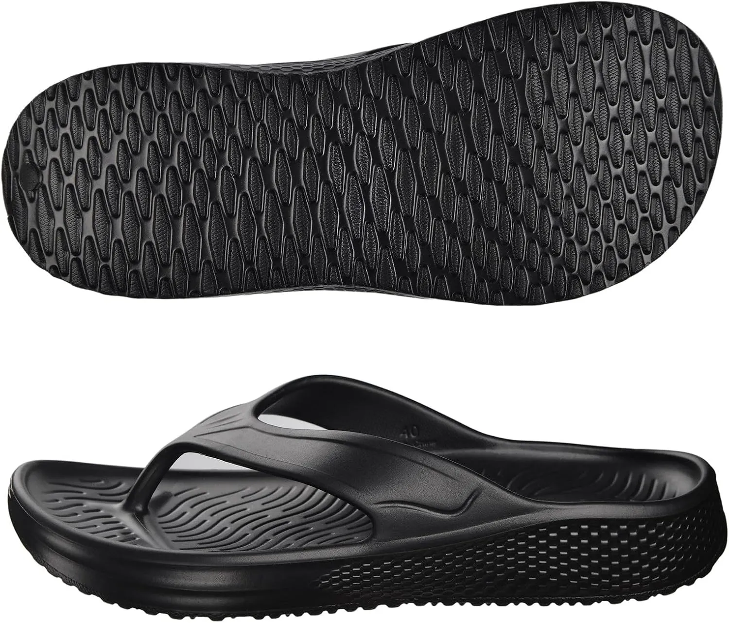 Harssidanzar Men's Beach Flip Flop,Quick Drying Soft Lightweight Shower Shoes Sandals KM241US