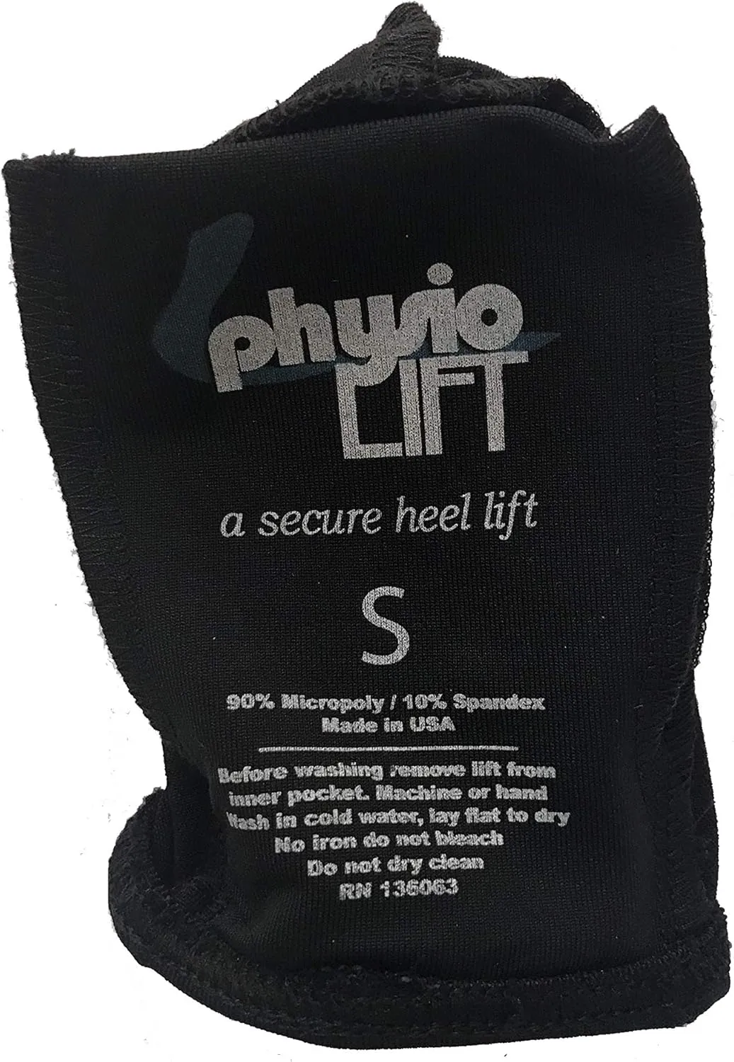 Heel Lift Ankle Sock (Sock Only) (Medium - Black)