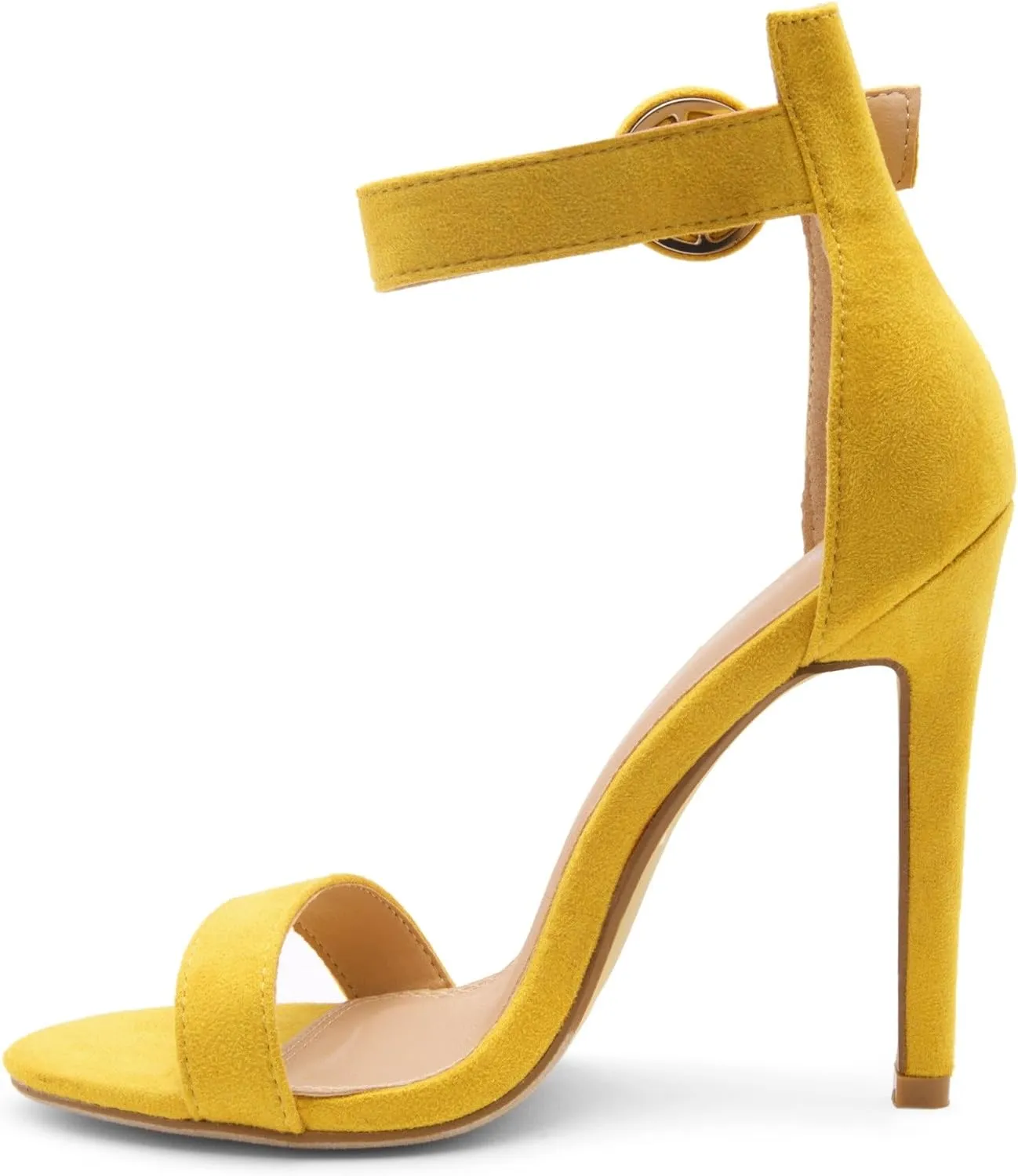 Herstyle Charming Women’s Heeled Dress Sandals Open Toe Ankle Strap High Stiletto Wedding Party Pump Shoes