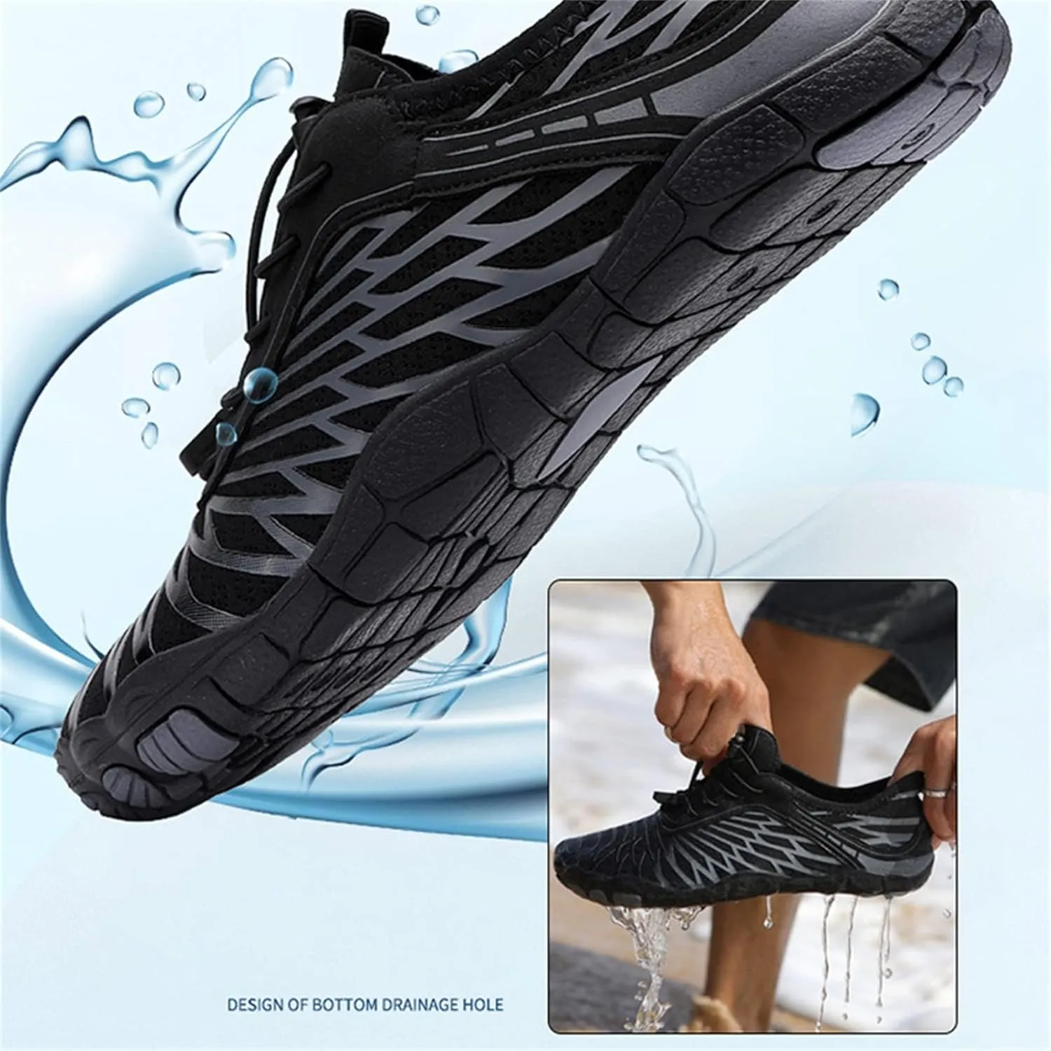 Hike Barefoot Shoes for Women Men, Wide Toe Footwear Barefoot Hiking Shoes,Pro Barefoot Shoe,Healthy & Non-Slip Breathable Barefoot Water Shoe