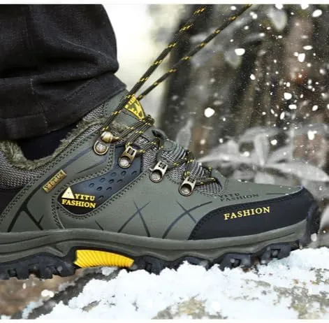 Hiking Boots Mens Winter Boots Snow Shoes Casual Lightweight Waterproof Snow Boots All-Terrain Breathable Outdoor Ankle Boots Trekking Hiking Shoes hiking boots men hiking boots