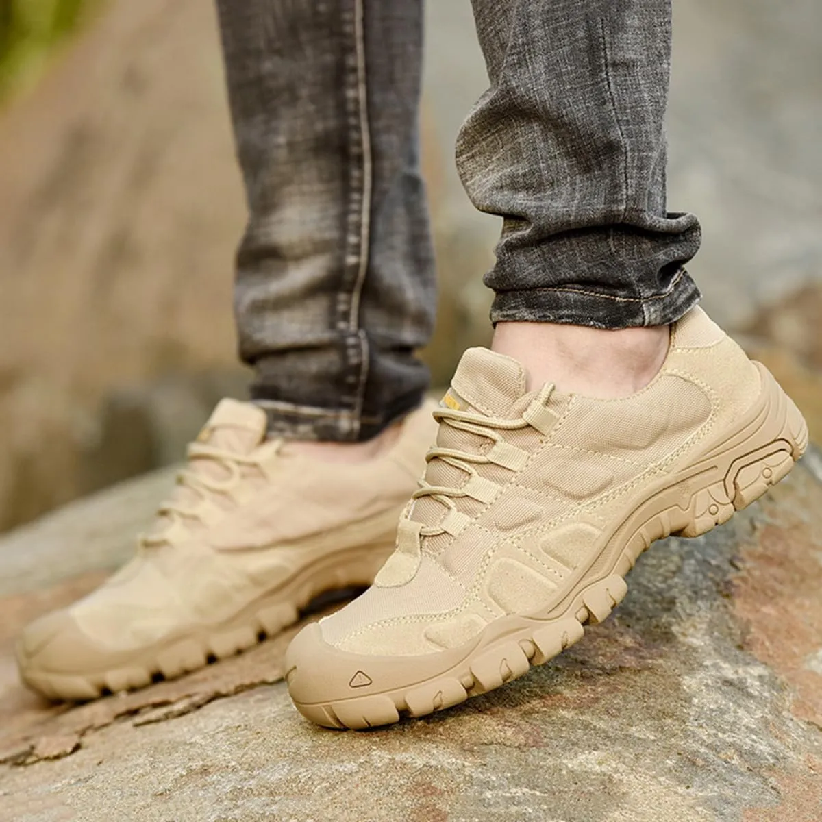 Hiking Shoes Mens Waterproof Mountain Trekking Shoes Men Breathable Walking Shoes Outdoor Sports Winter Boots