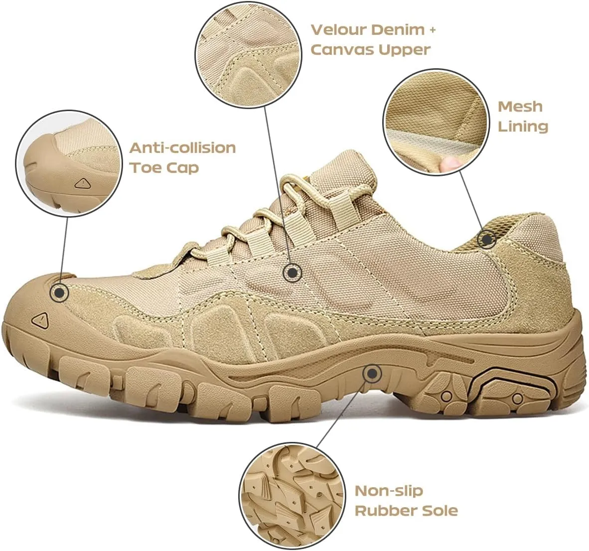 Hiking Shoes Mens Waterproof Mountain Trekking Shoes Men Breathable Walking Shoes Outdoor Sports Winter Boots