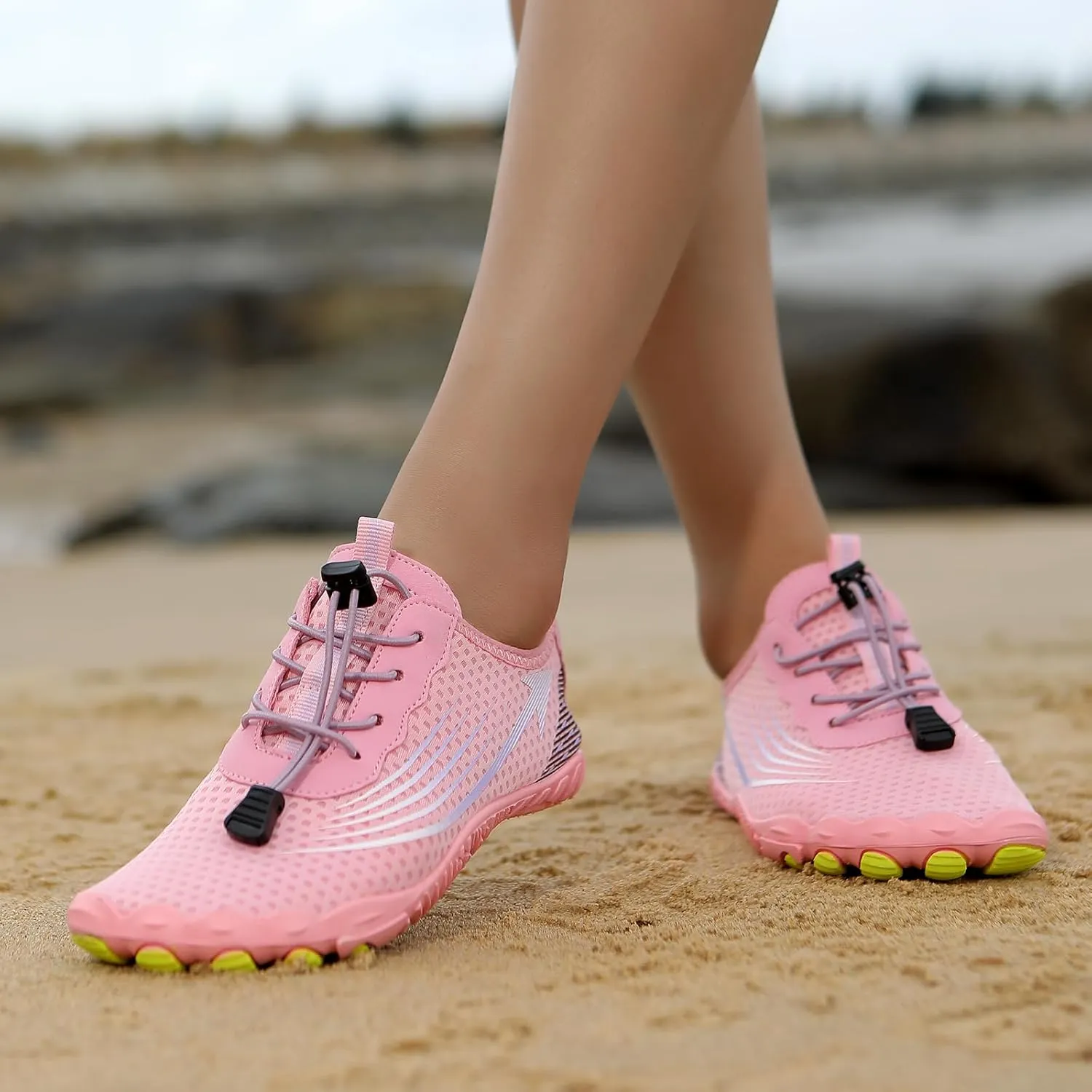 Hiking Shoes Women Waterproof Lightweight Hiking Barefoot Water Shoes Women Wide Feet Toe Box Quick Dry Aqua Swim Barefoot Shoe for Outdoor Fishing Breathable Lightweight Going Out Footwear