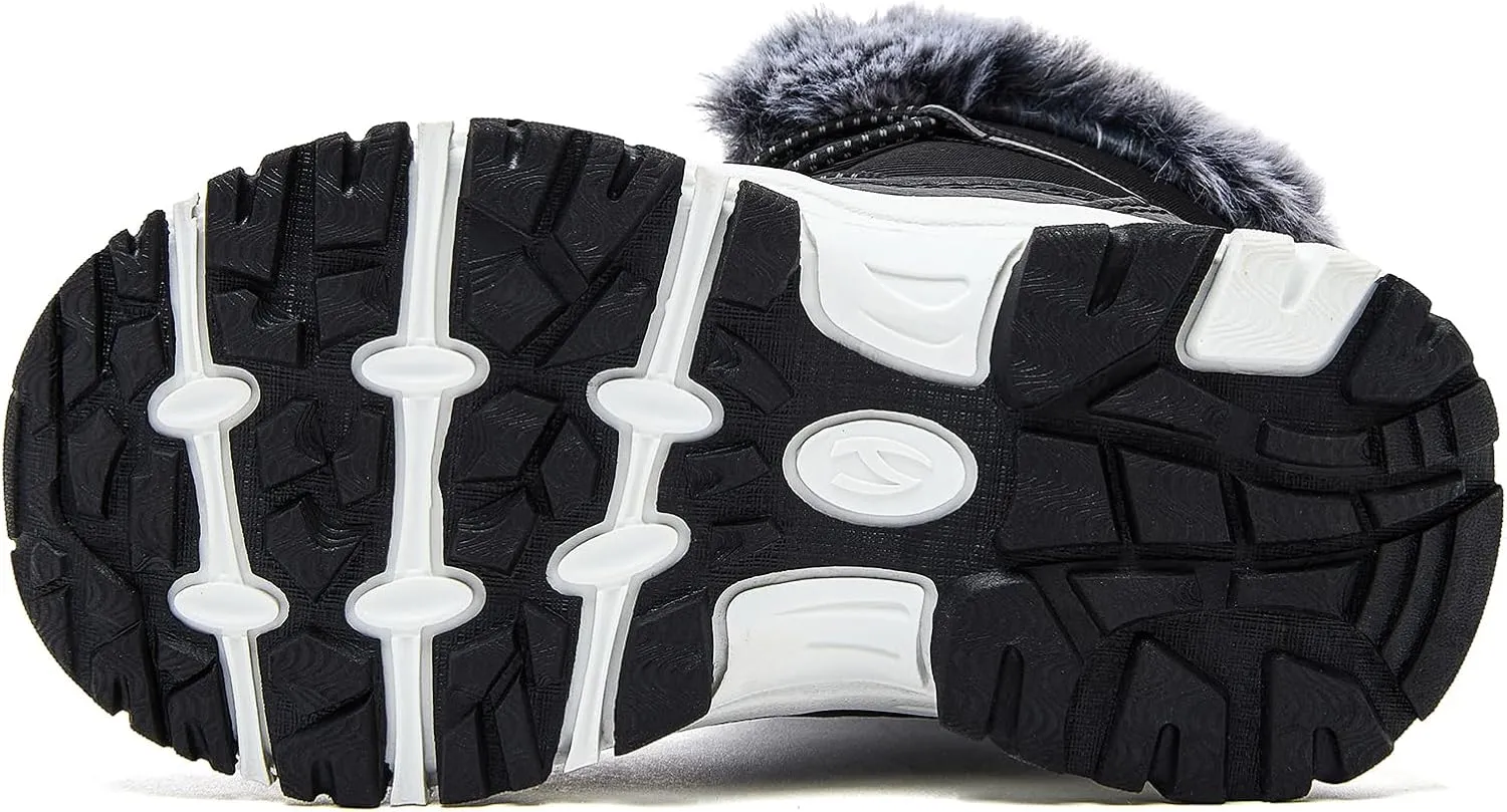 HOBIBEAR Boys Girls Toddler Snow Boots Waterproof Slip Resistant Outdoor Winter Boot Shoes(Toddler/Little Kids/Big Kids)