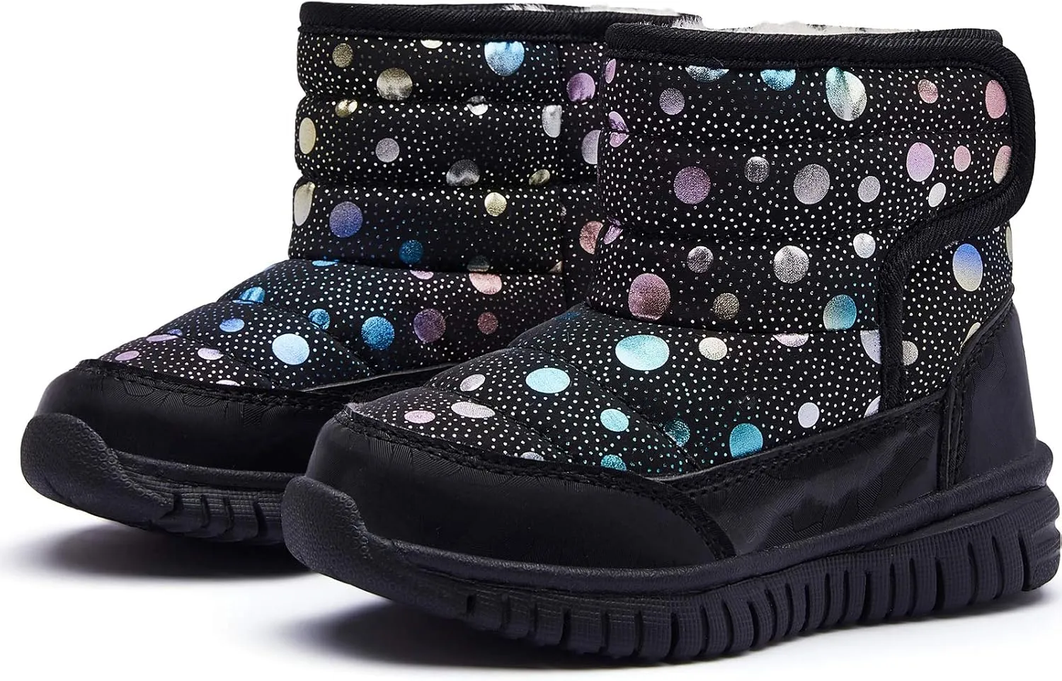 HOBIBEAR Boys Girls Toddler Snow Boots Waterproof Slip Resistant Outdoor Winter Shoes(Toddler/Little Kids/Big Kids)