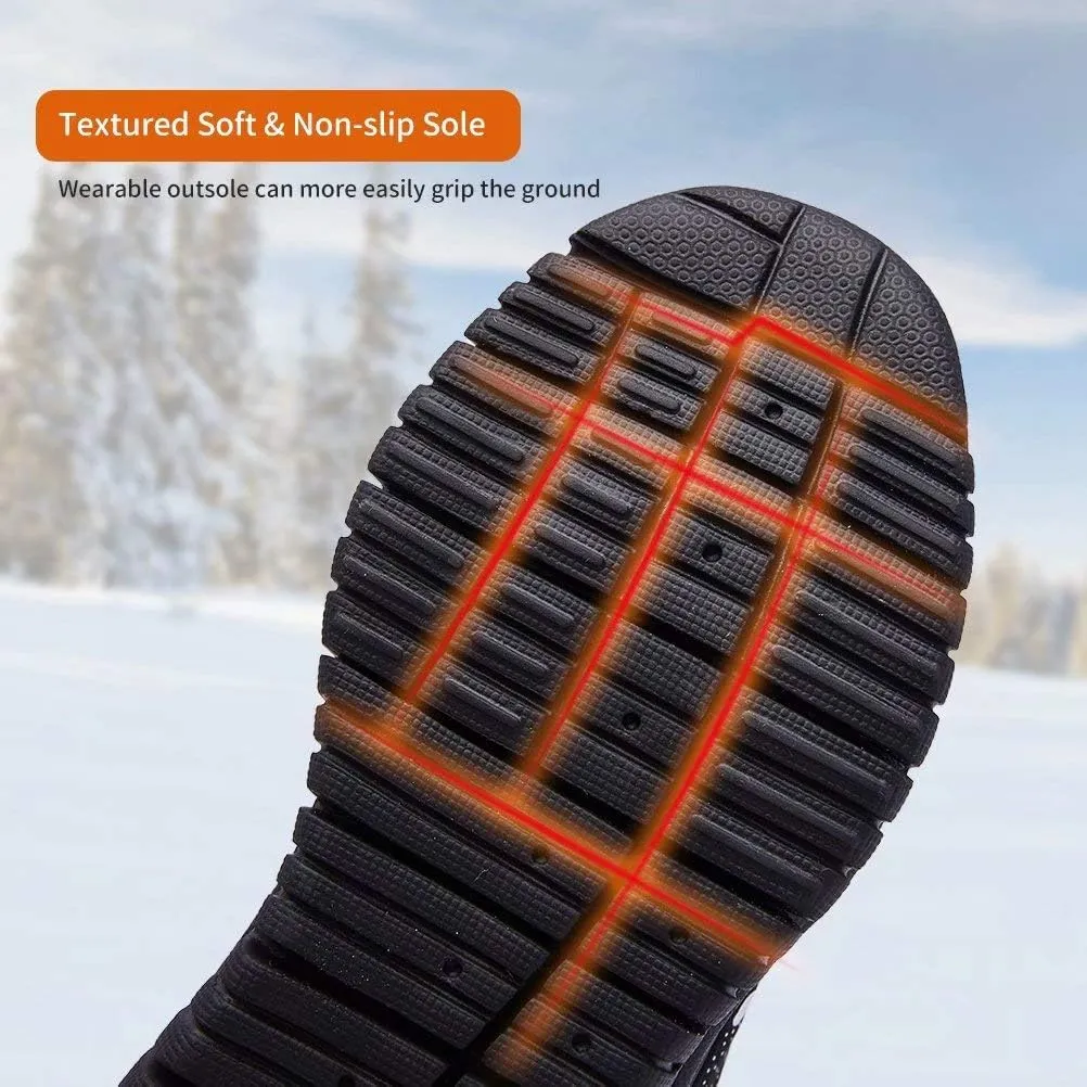 HOBIBEAR Boys Girls Toddler Snow Boots Waterproof Slip Resistant Outdoor Winter Shoes(Toddler/Little Kids/Big Kids)