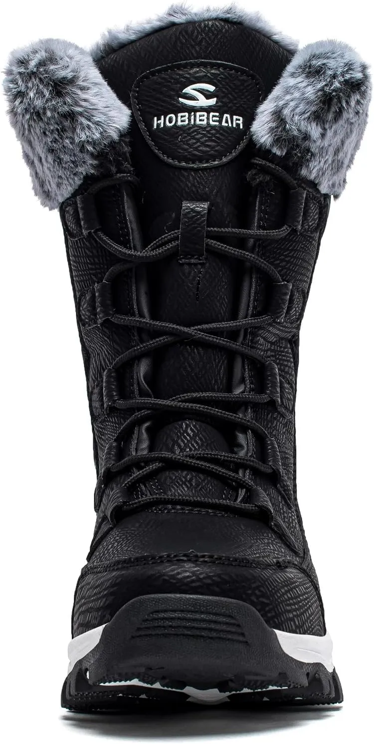 HOBIBEAR Girls Boys Kids Snow Boots Waterproof Slip Resistant Outdoor Winter Shoes(Kids/Little Kids/Big Kids)