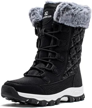 HOBIBEAR Girls Boys Kids Snow Boots Waterproof Slip Resistant Outdoor Winter Shoes(Kids/Little Kids/Big Kids)