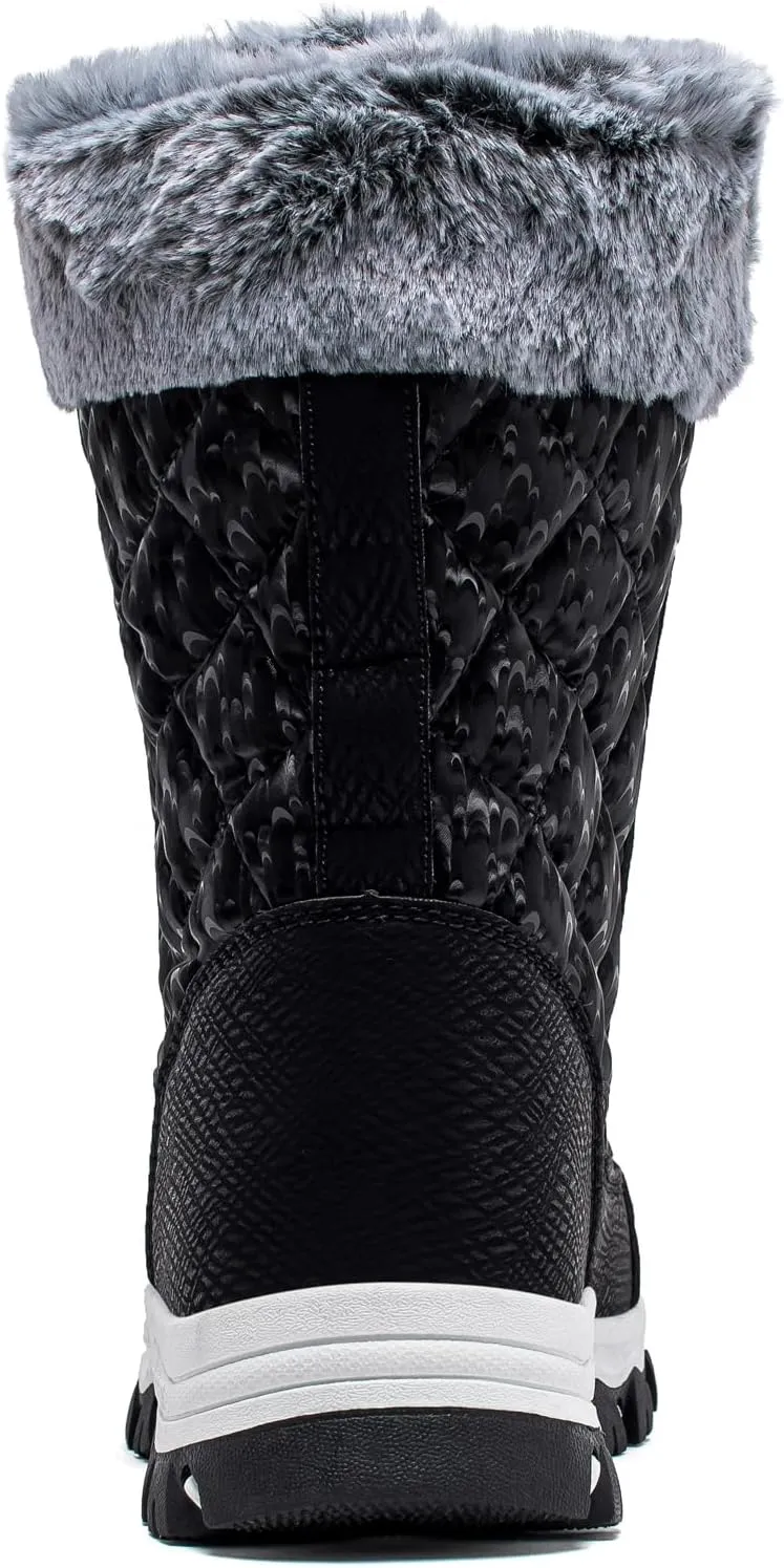 HOBIBEAR Girls Boys Kids Snow Boots Waterproof Slip Resistant Outdoor Winter Shoes(Kids/Little Kids/Big Kids)