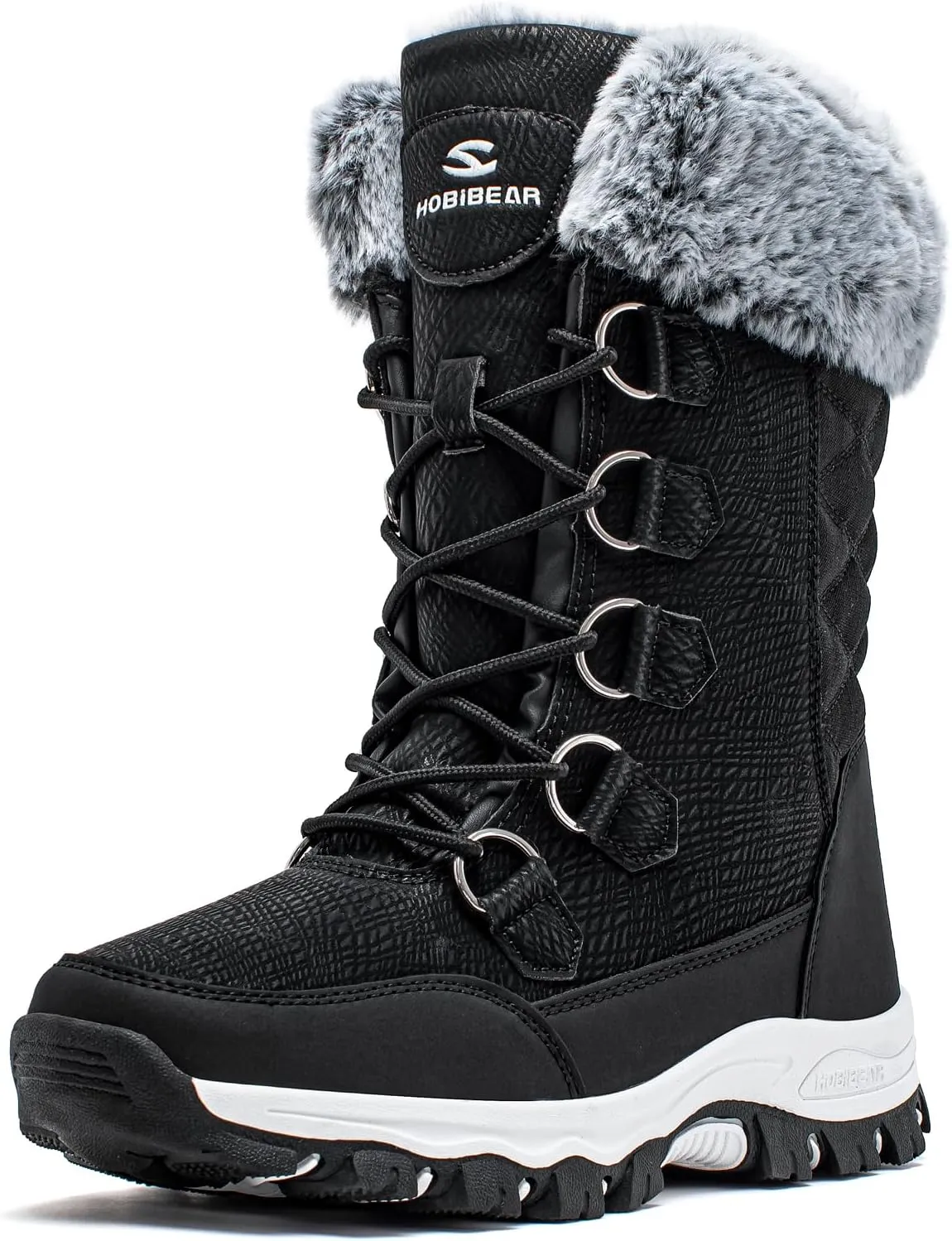 HOBIBEAR Girls Boys Kids Snow Boots Waterproof Slip Resistant Outdoor Winter Shoes(Kids/Little Kids/Big Kids)