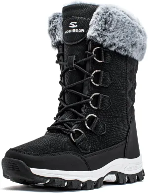 HOBIBEAR Girls Boys Kids Snow Boots Waterproof Slip Resistant Outdoor Winter Shoes(Kids/Little Kids/Big Kids)