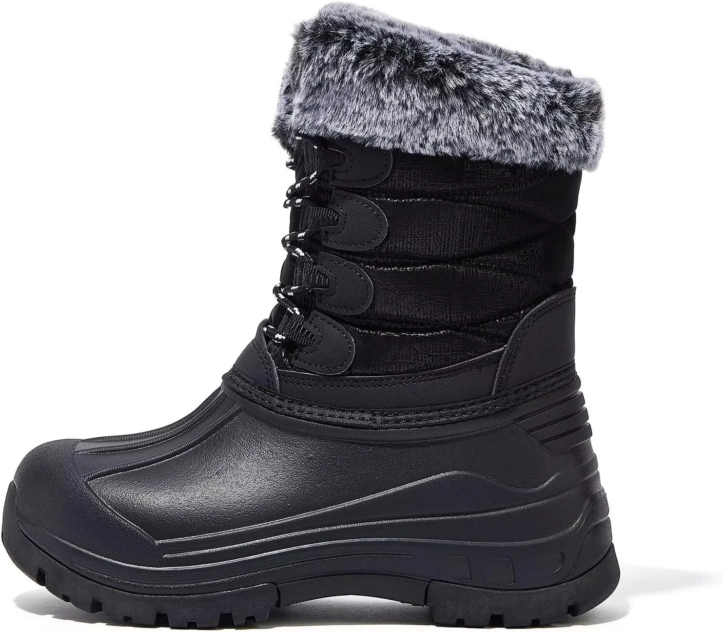 HOBIBEAR Women's Waterproof Winter Snow Boots Lightweight Anti-Slip Warm Outdoor Mid-Calf Booties