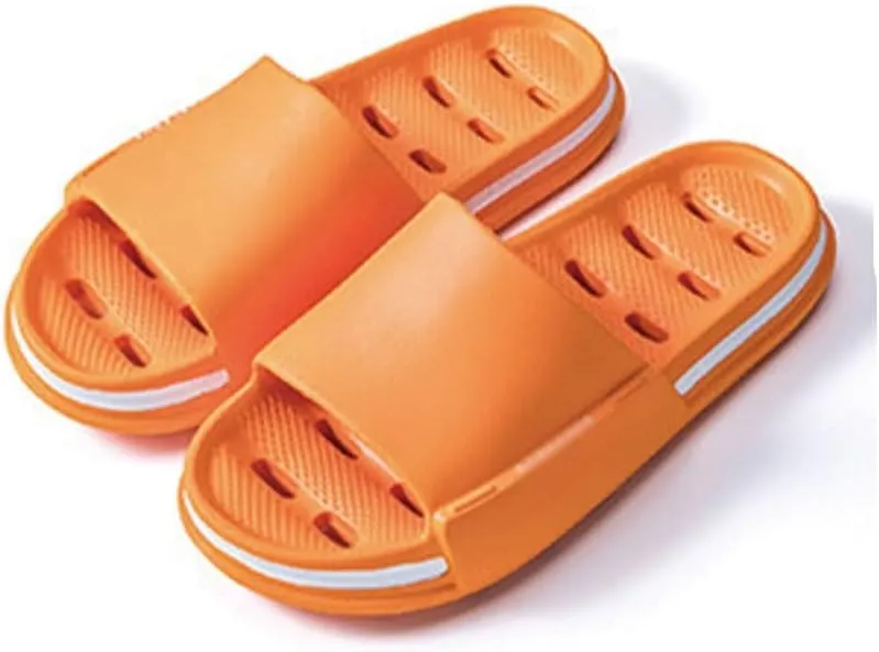 HSQMA Womens Slippers, Ultra-Soft Thick Soled Sandals for Home Bathroom, Shower Bathroom Sandals Shoes Non-Slip Platform Slide Sandal，Quick Drying Shower Pillow Slides Cloud Shoes