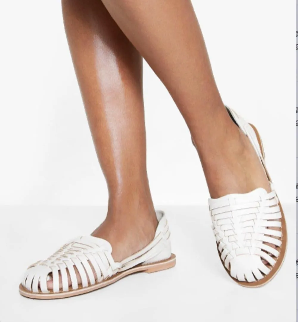 Huaraches for Women Dressy Water Sandals Mexican Leather Woven Wide Width No Slip Low Heel Round Toes Loafers Slip On Shower Shoes Waterproof Casual Comfort Walking Slides Summer Beach Party Vacation