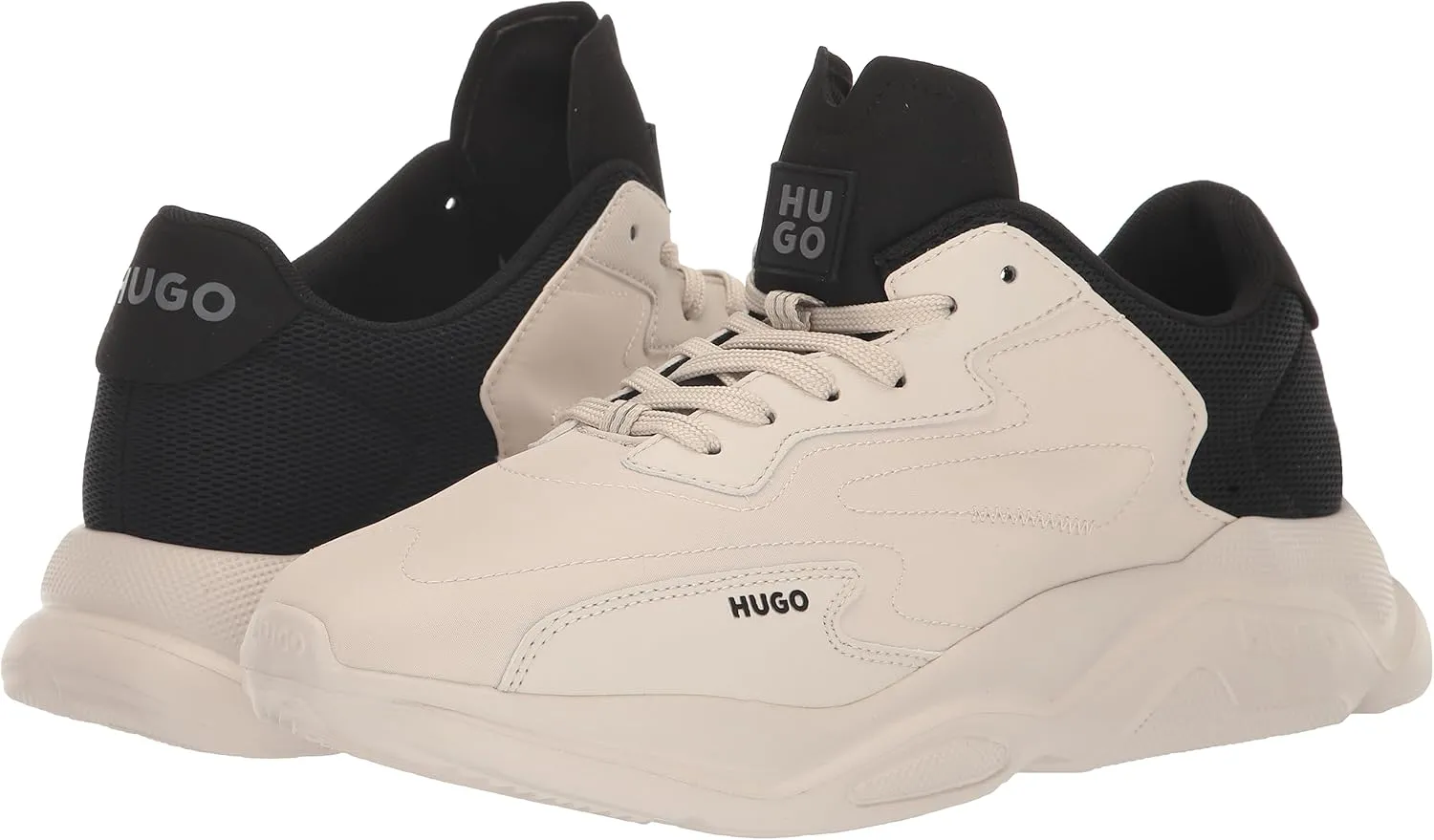HUGO Men's Leon Nylon Mix Running Sneaker