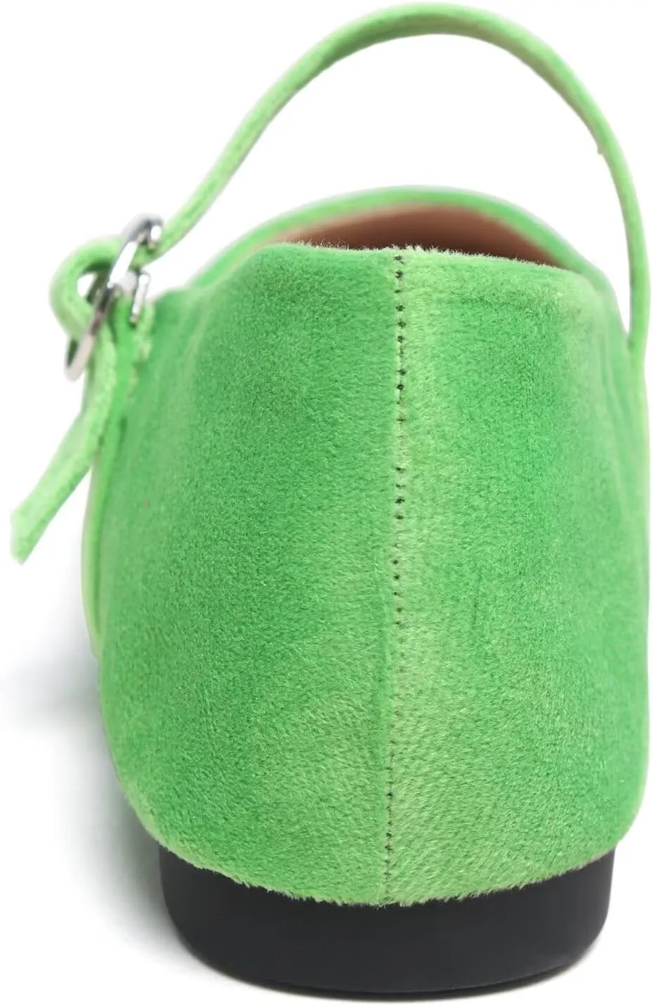 JiangWei Shu Round Toe Flats Dress Mary Jane Shoes Ankle Strap Ballet Flats Comfortable Casual Flats