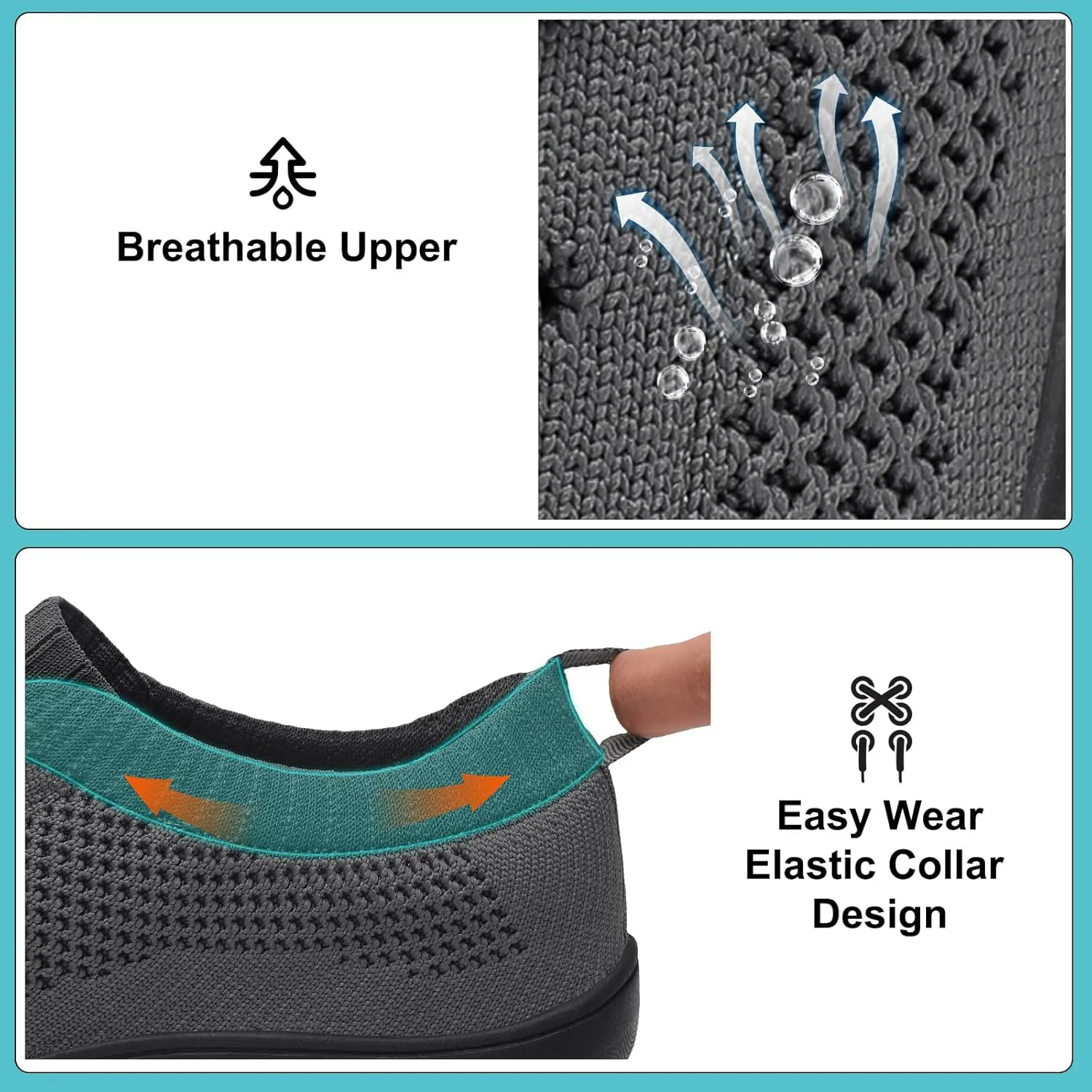 JOINFREE Mens Wide Toe Barefoot Shoes Minimalist Walking Shoes Zero Drop Mesh Workout Sneakers Breathable Casual Running Shoes