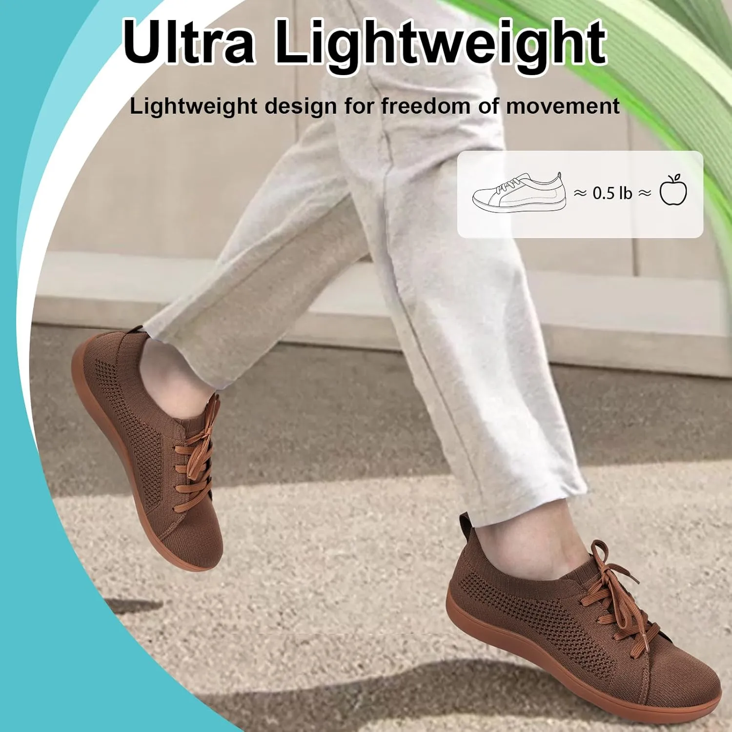 JOINFREE Mens Wide Toe Barefoot Shoes Minimalist Walking Shoes Zero Drop Mesh Workout Sneakers Breathable Casual Running Shoes