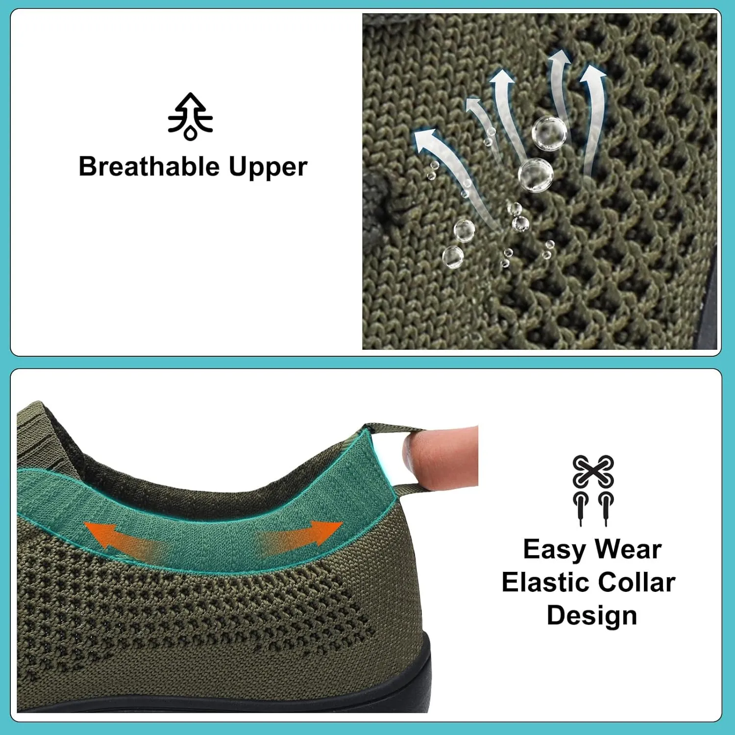 JOINFREE Mens Wide Toe Barefoot Shoes Minimalist Walking Shoes Zero Drop Mesh Workout Sneakers Breathable Casual Running Shoes