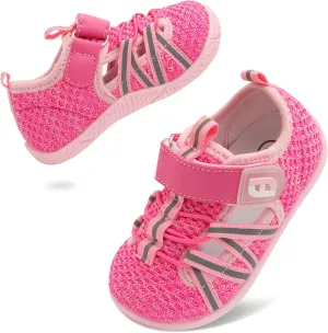 JOINFREE Toddler Sandals Boys Girls Breathable Closed Toe Water Beach Sandals Kids Wide Barefoot Summer Water Shoes Baby Walking Sneakers