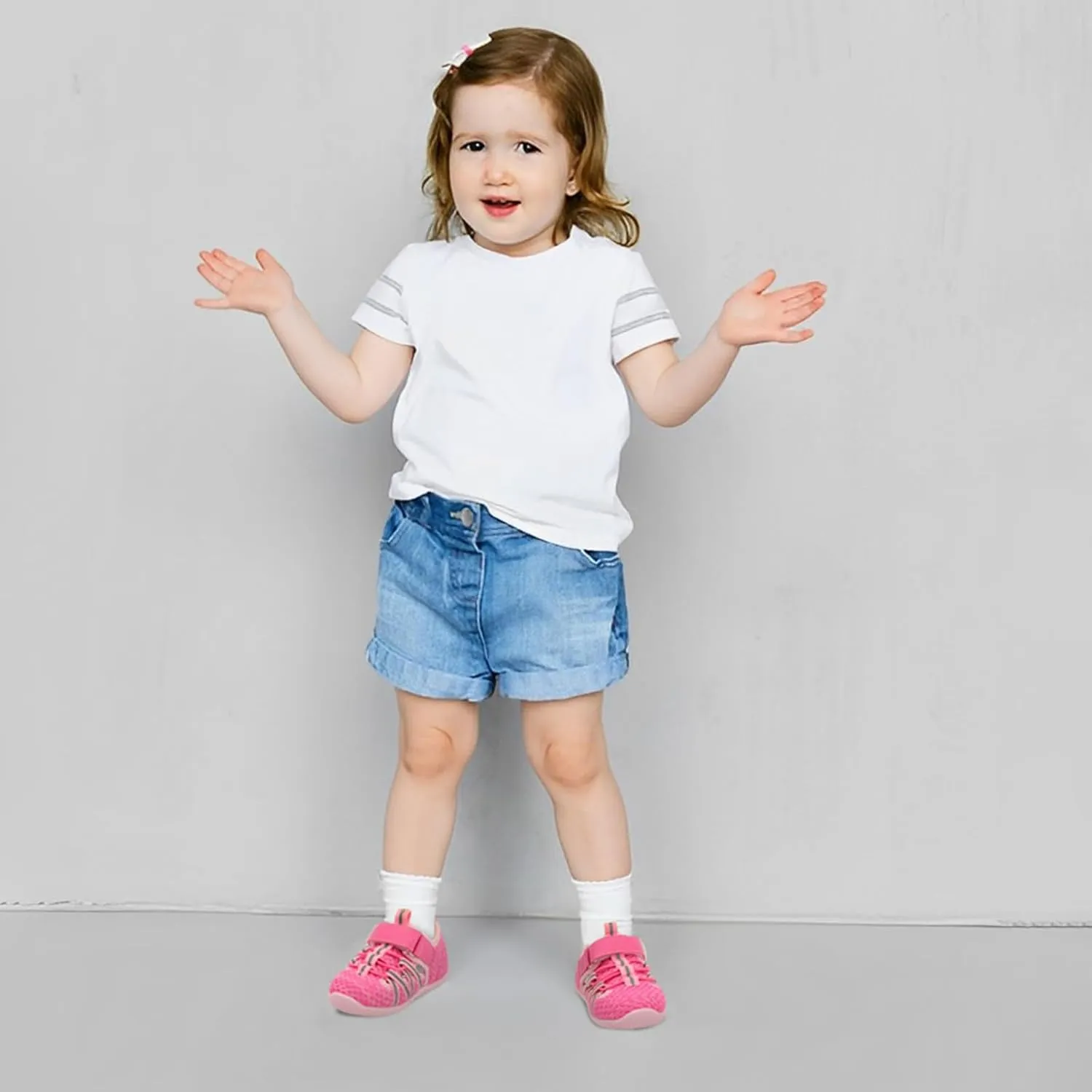JOINFREE Toddler Sandals Boys Girls Breathable Closed Toe Water Beach Sandals Kids Wide Barefoot Summer Water Shoes Baby Walking Sneakers