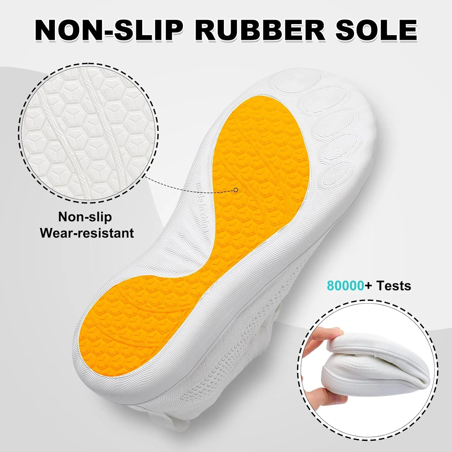 JOINFREE Women's Minimalist Walking Shoes Wide Toe Barefoot Shoes Zero Drop Casual Sneakers Breathable Slip On Tennis Shoes