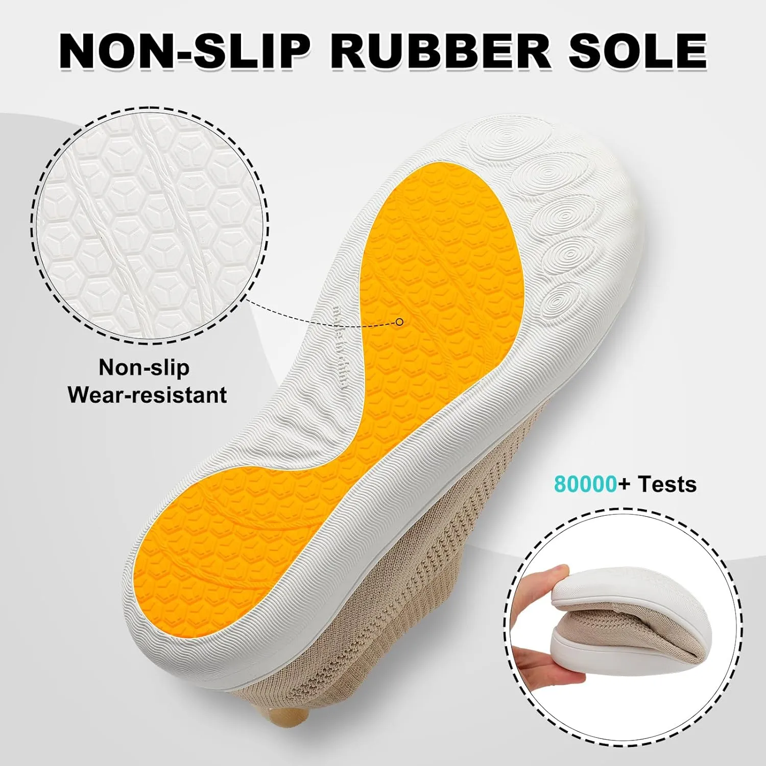 JOINFREE Women's Minimalist Walking Shoes Wide Toe Barefoot Shoes Zero Drop Casual Sneakers Breathable Slip On Tennis Shoes