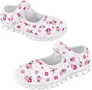JoyLamoria Floral Ladybug Toddler Mary Jane Shoes - Little Girl Elegant Ballet Flats Perfect for Parties & School Events Fashion Ladybug Dress Shoes