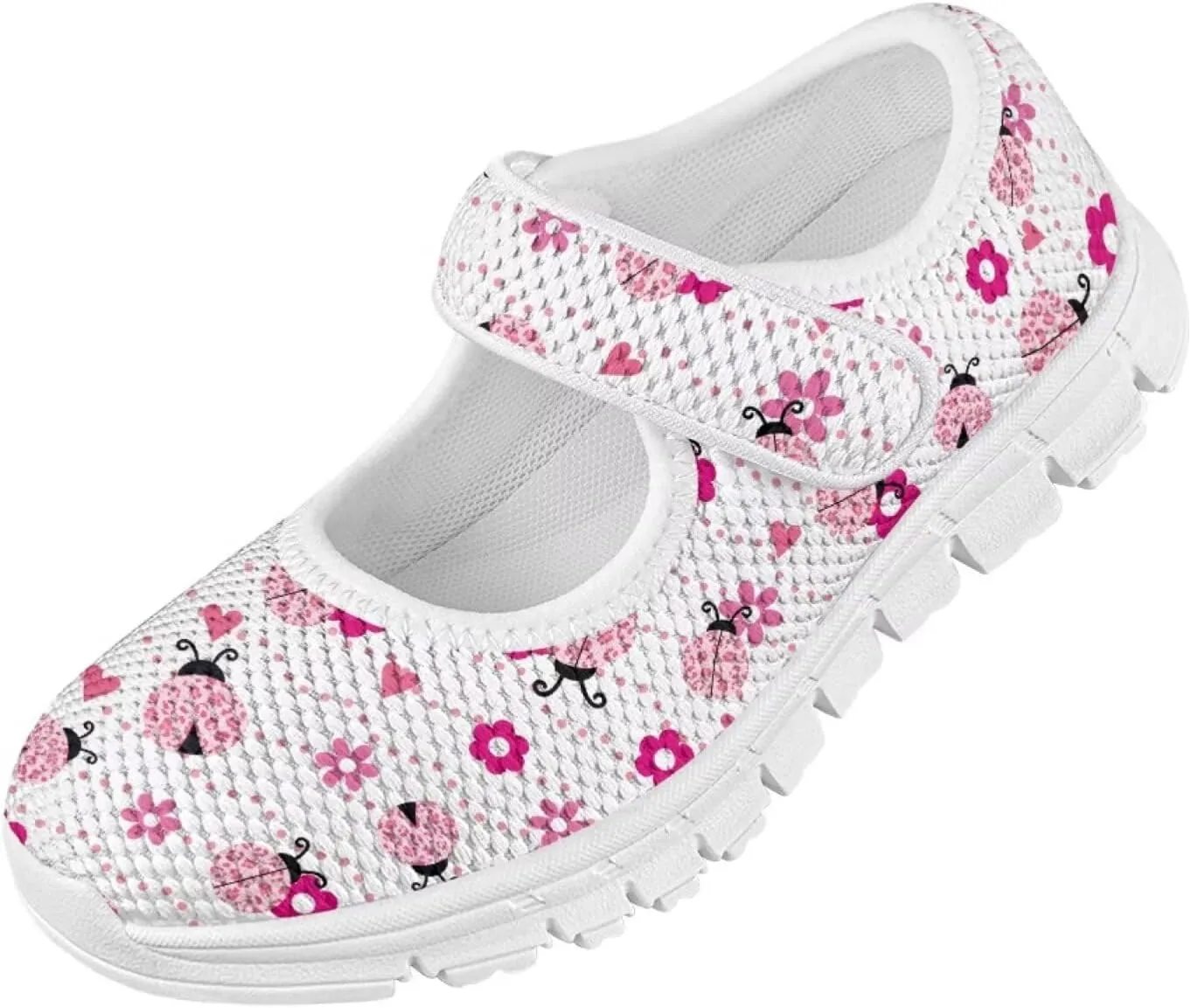 JoyLamoria Floral Ladybug Toddler Mary Jane Shoes - Little Girl Elegant Ballet Flats Perfect for Parties & School Events Fashion Ladybug Dress Shoes