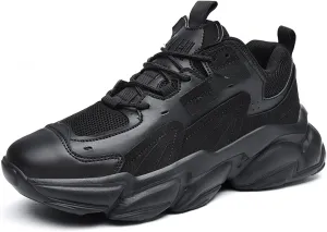 Julymens Men's Breathable Chunky Sneakers Lace-Up Platform Casual Dad Shoes