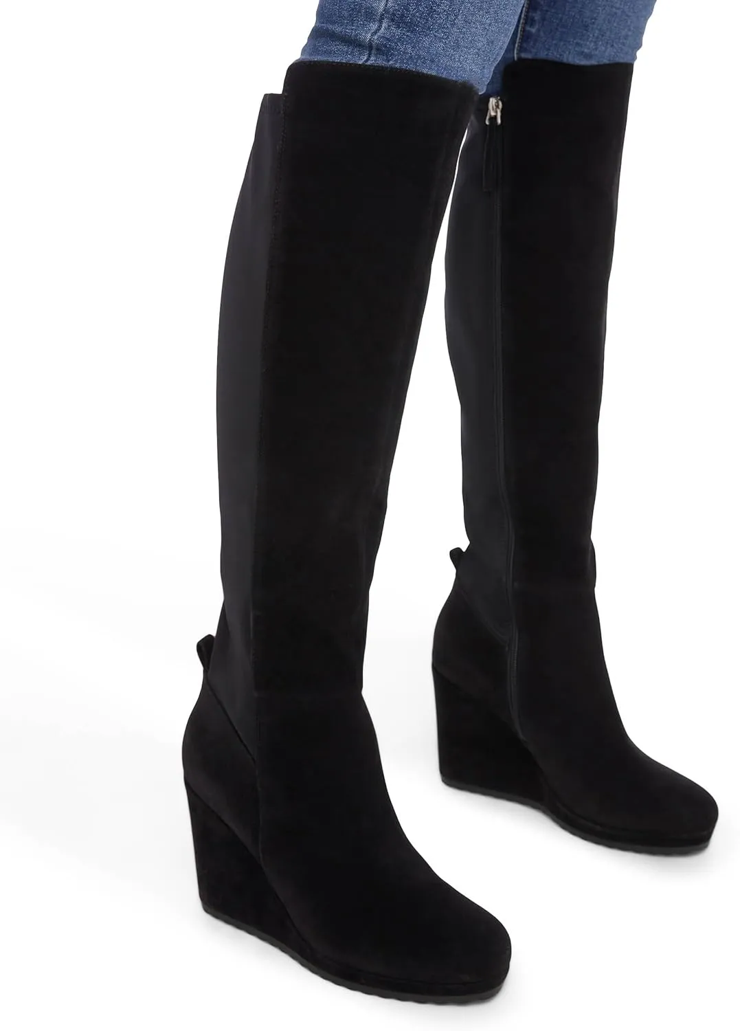 JustFab Claire Heeled Boots for Women - Women's Boots, Wedge Boots, Boots for Women, Womens Boots & Booties - Casual Boots for Women