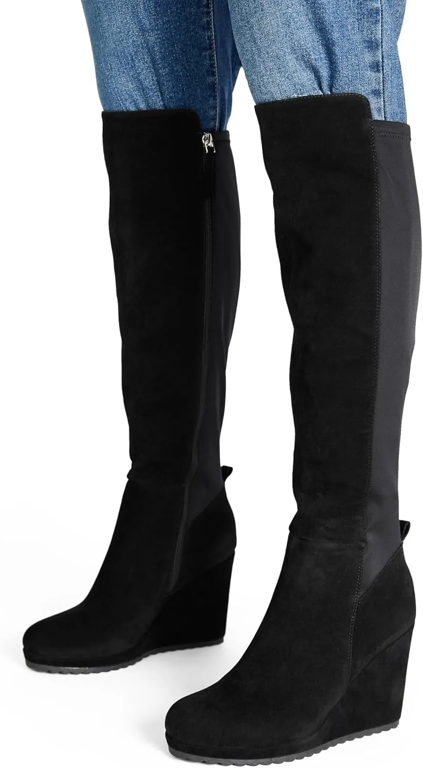 JustFab Claire Heeled Boots for Women - Women's Boots, Wedge Boots, Boots for Women, Womens Boots & Booties - Casual Boots for Women