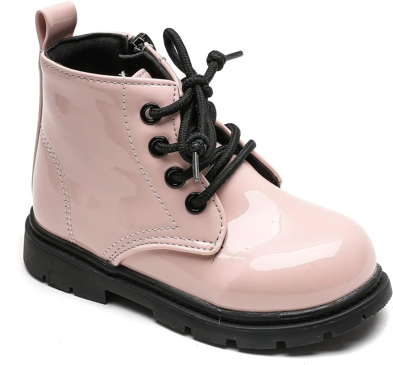 Komfyea Boys And Girls Lace Up Zipper Outdoor Ankle Boots(Toddler/Little Kids)