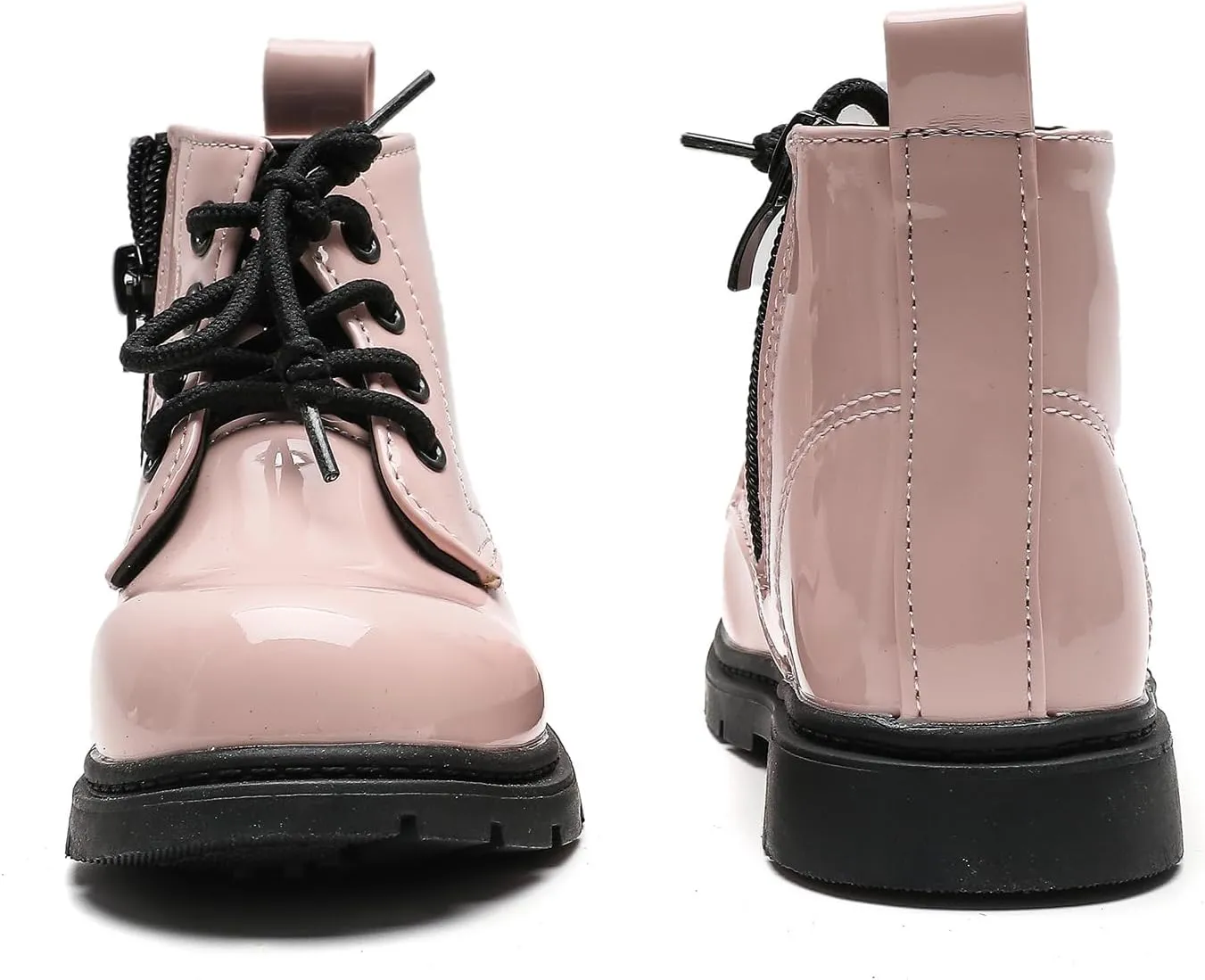 Komfyea Boys And Girls Lace Up Zipper Outdoor Ankle Boots(Toddler/Little Kids)