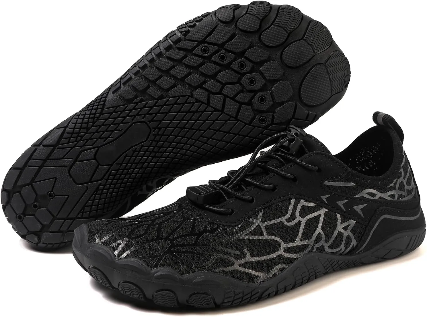 Kubbon Hike Barefoot Footwear Womens Breathable & Non-Slip Athletic Footwear Wide Toe Water Shoes Barefoot Hiking Shoes Unisex
