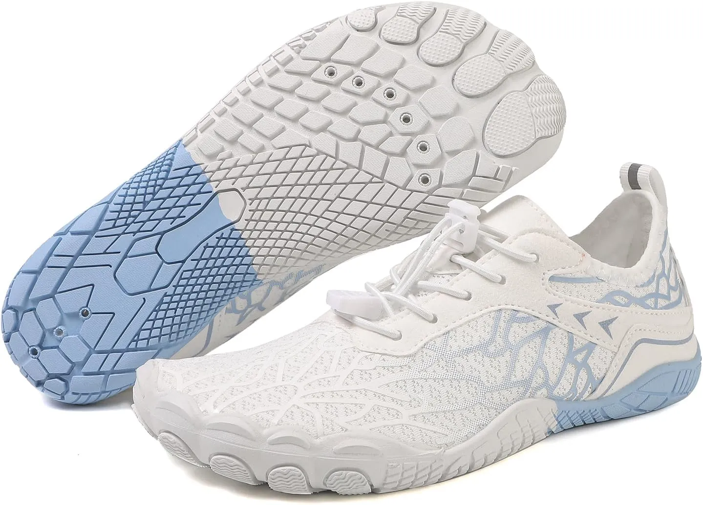 Kubbon Hike Barefoot Footwear Womens Breathable & Non-Slip Athletic Footwear Wide Toe Water Shoes Barefoot Hiking Shoes Unisex