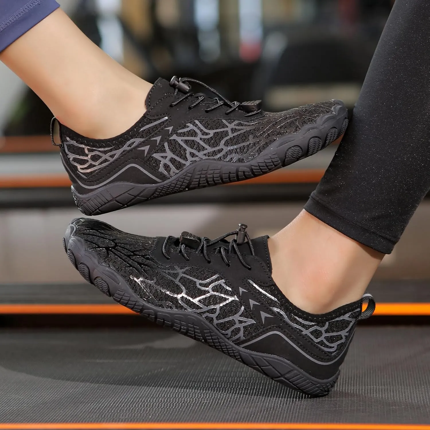 Kubbon Hike Barefoot Footwear Womens Breathable & Non-Slip Athletic Footwear Wide Toe Water Shoes Barefoot Hiking Shoes Unisex