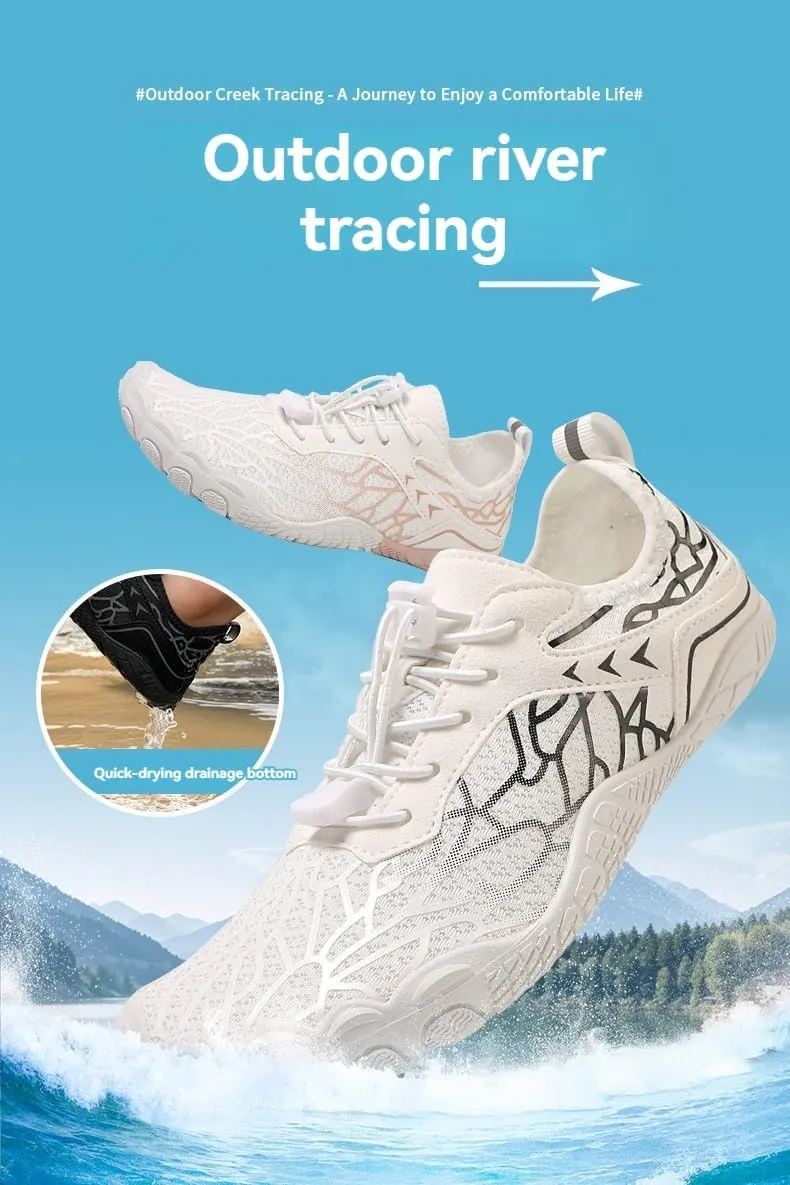 Kubbon Hike Barefoot Footwear Womens Breathable & Non-Slip Athletic Footwear Wide Toe Water Shoes Barefoot Hiking Shoes Unisex