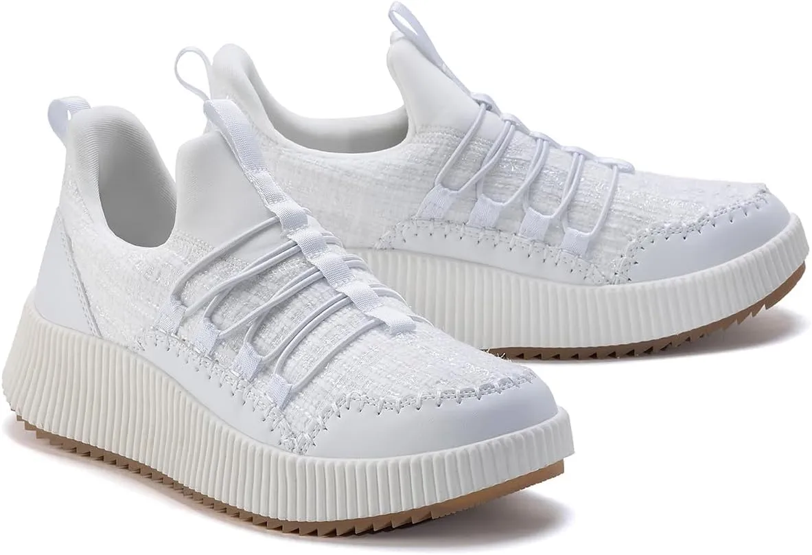 Kyedoo Women's Platform Chunky Sneakers Comfortable Casual Fashion Lace-up City Travel Walking Shoes