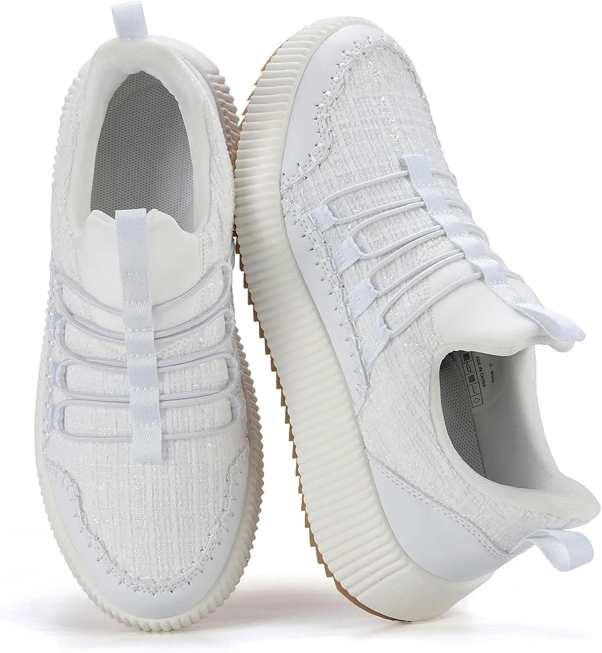 Kyedoo Women's Platform Chunky Sneakers Comfortable Casual Fashion Lace-up City Travel Walking Shoes
