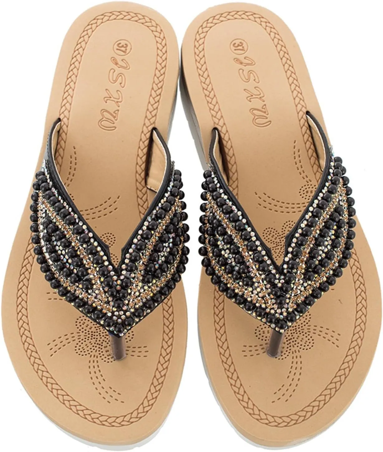 Large Size Sandals Pearl Leaf Accessories Sandals Fashionable Sandals Of The Same Style As Sandals Womens Memory Foam