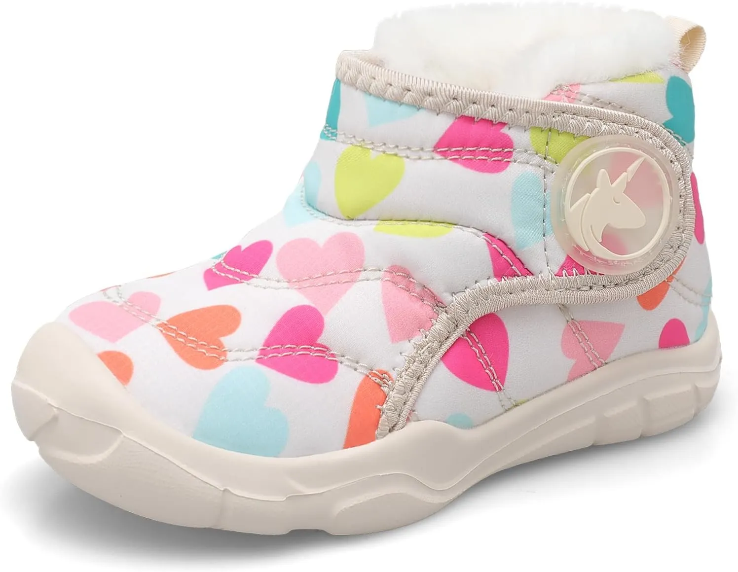 LeIsfIt Toddler Boots Girls Boys Winter Boots Cozy Fleece Snow Boots Indoor Outdoor Warm Shoes