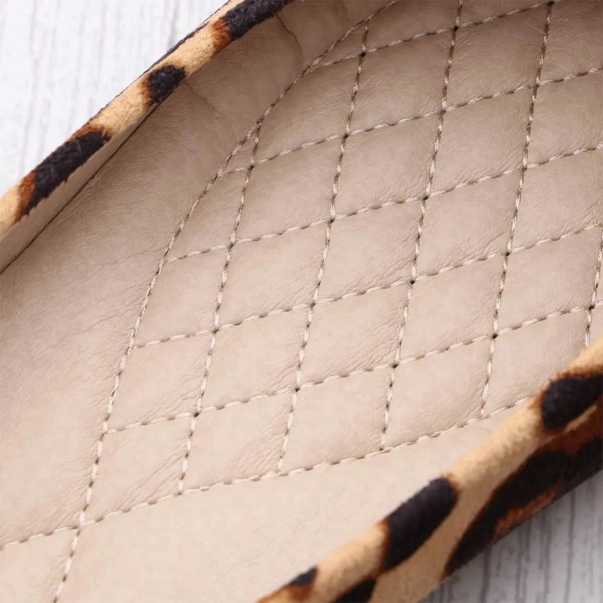 Leopard Print Ballet Flat Shoes Women Classic Pointed Low Heel Mules Comfortable Wedding Party Shoes