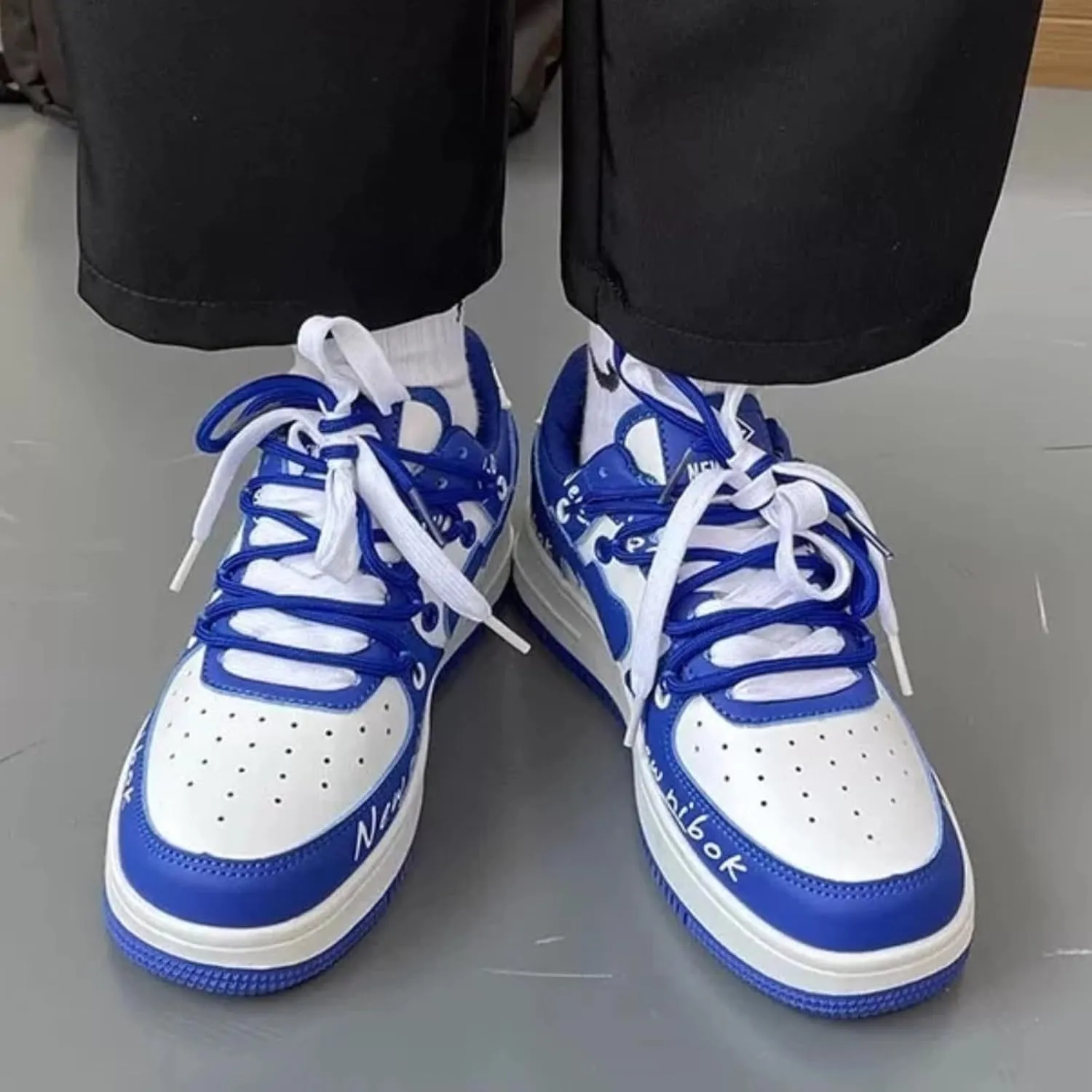 Love Heart Letter Print Platform Fashion Sneakers Skate Shoes Gifts Aesthetic Casual Chunky Shoes for Women