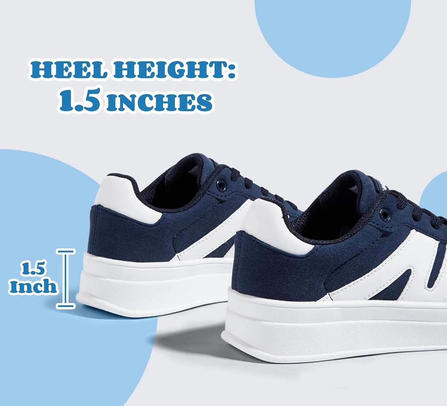 LUCKY STEP Boys Girls Platform Sneakers Fashion Casual Non Slip Walking Shoes Classic Retro Tennis Sneaker for Big Kids