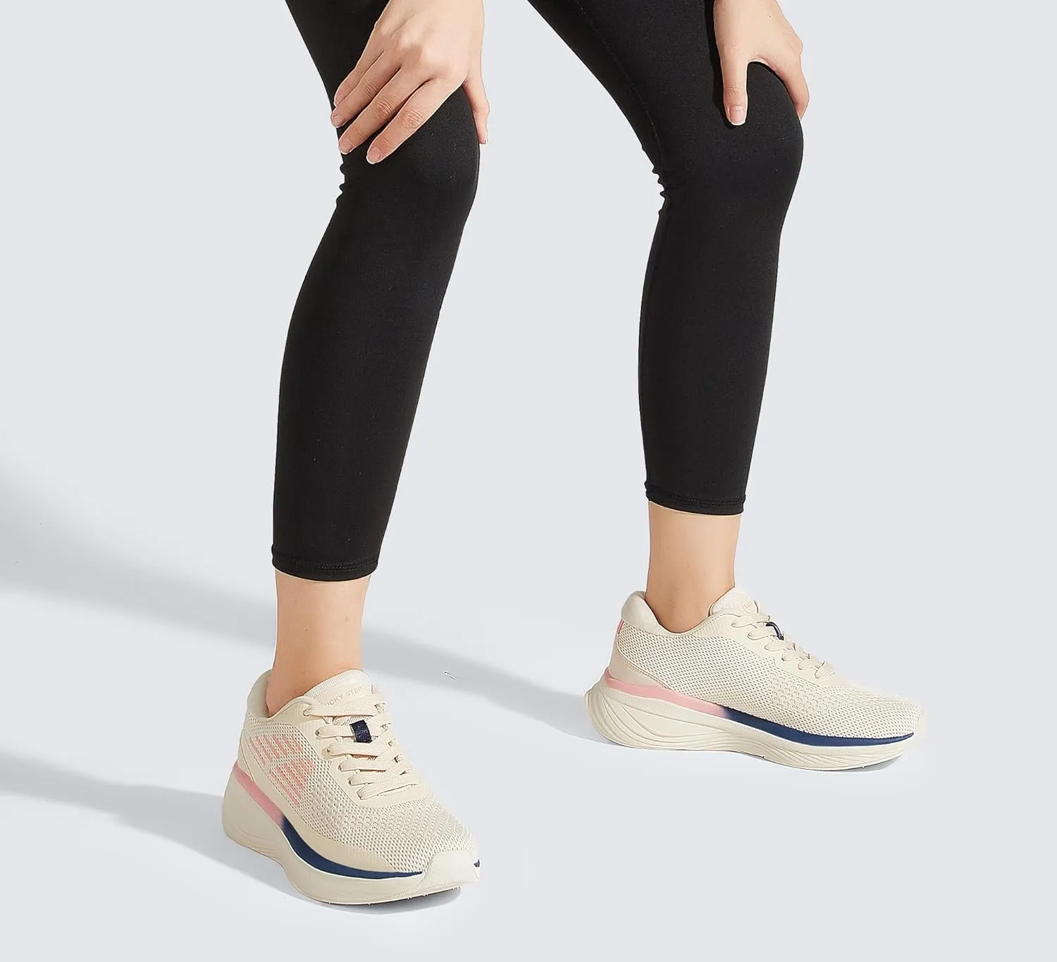 LUCKY STEP Women Running Shoes Chunky Tennis Workout Athletic Sports Gym Sneakers Cross Training Hiking Breathable Non Slip Walking Shoes