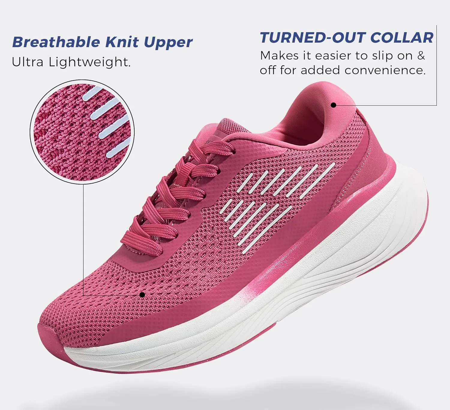 LUCKY STEP Women Running Shoes Chunky Tennis Workout Athletic Sports Gym Sneakers Cross Training Hiking Breathable Non Slip Walking Shoes